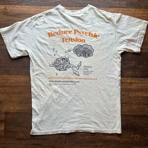 Men's Bow3ry T-Shirt White Beige Psychic NO SIZE Art Third Eye Mindful Trippy